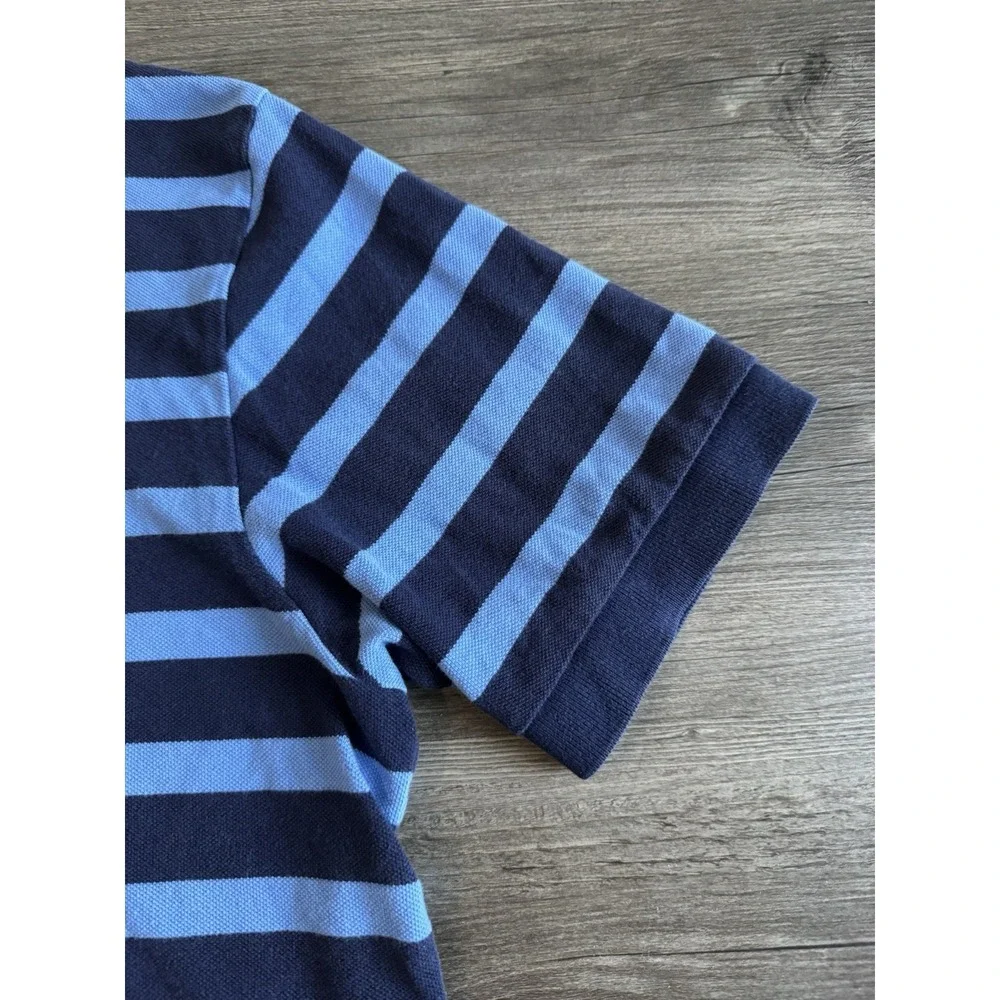 Polo Ralph Lauren Men's XL Striped Polo Shirt Blue Navy Short Sleeve Cotton